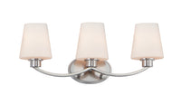 Maxim - 11833SWSN - Three Light Bath Vanity - Shelter - Satin Nickel
