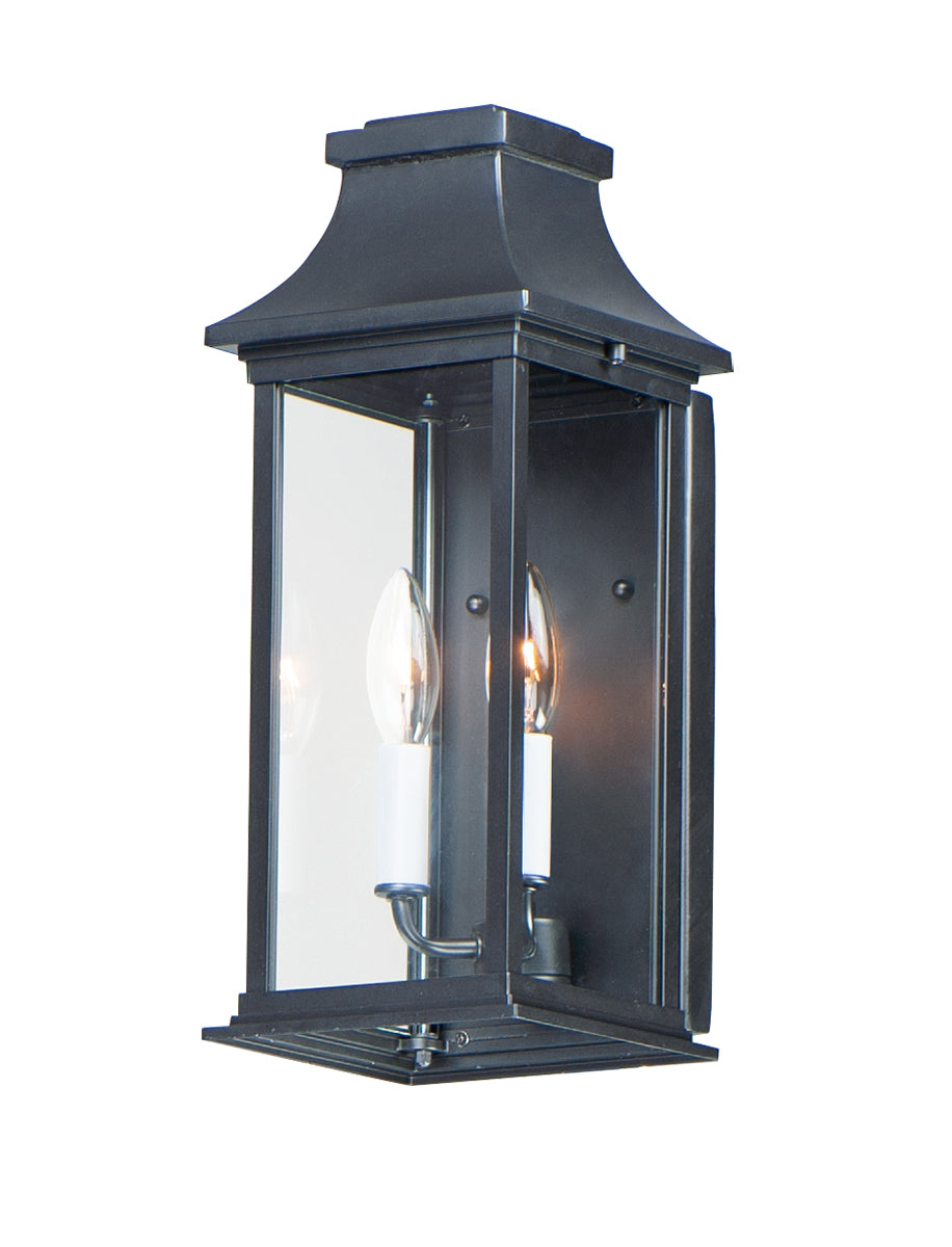 Maxim - 30025CLBK - Two Light Outdoor Wall Lantern - Vicksburg - Black