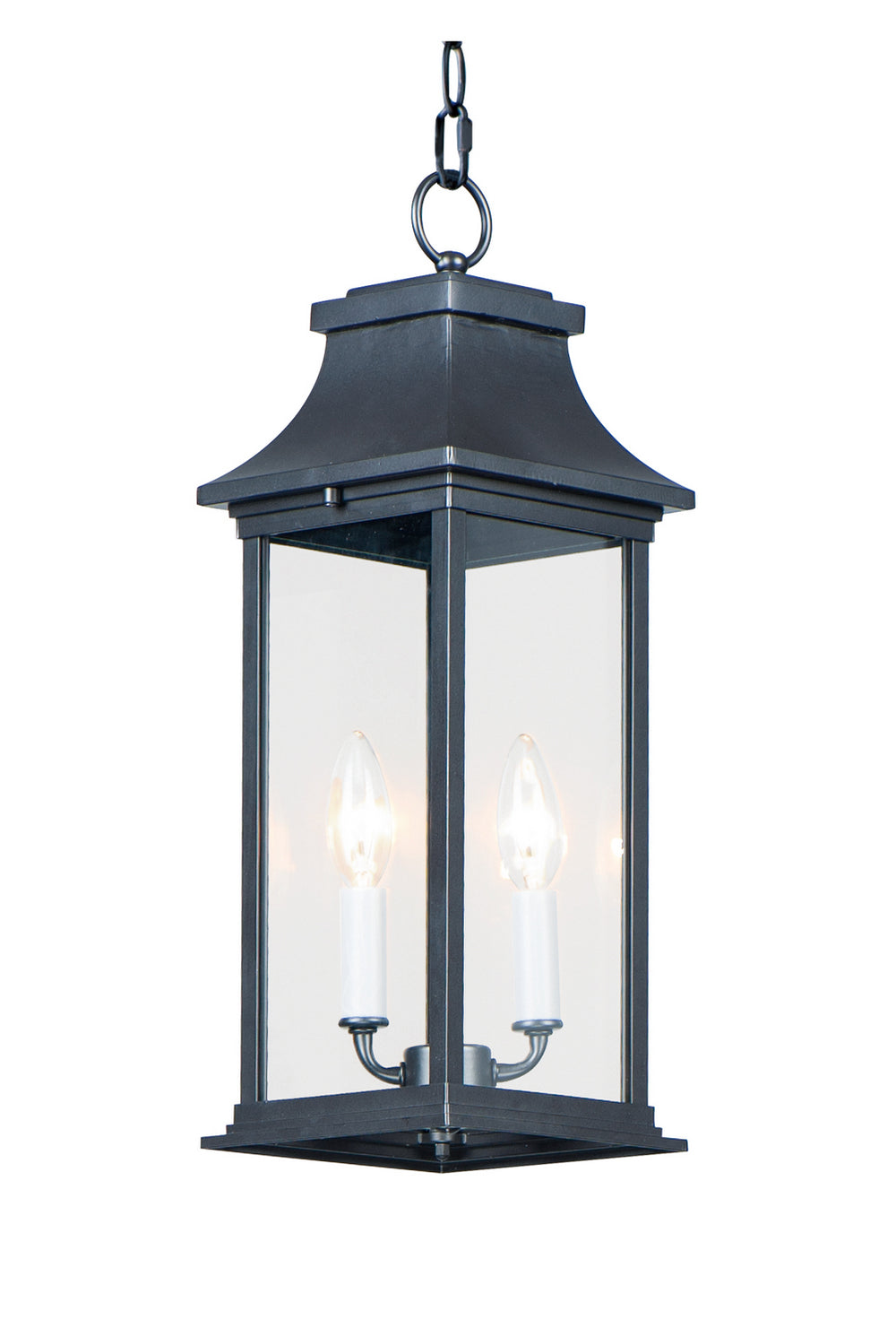 Maxim - 30029CLBK - Two Light Outdoor Hanging Lantern - Vicksburg - Black