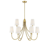 Savoy House - 1-2541-9-322 - Nine Light Chandelier - Cameron - Warm Brass