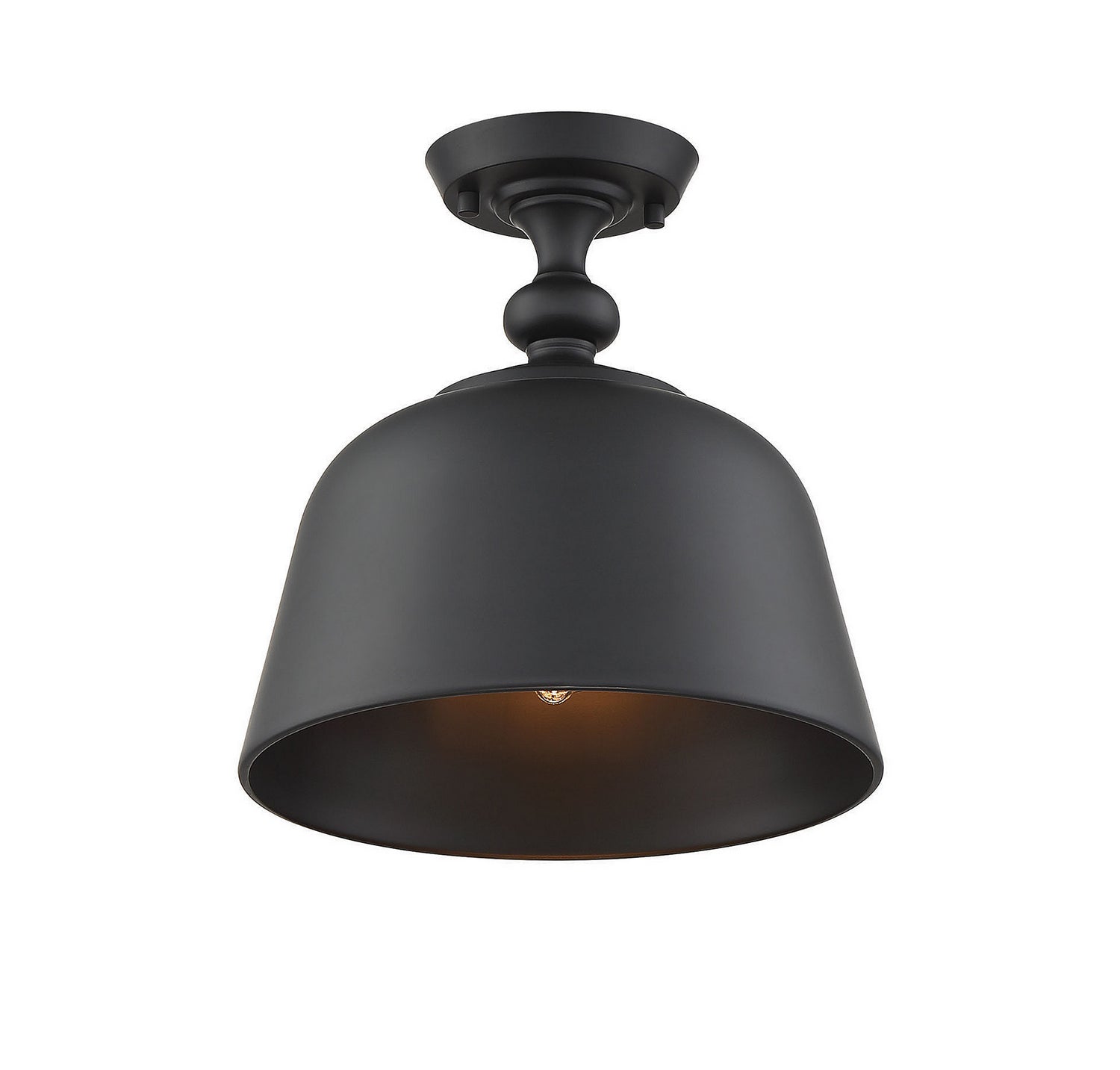 Savoy House - 6-3750-1-89 - One Light Semi-Flush Mount - Berg - Matte Black