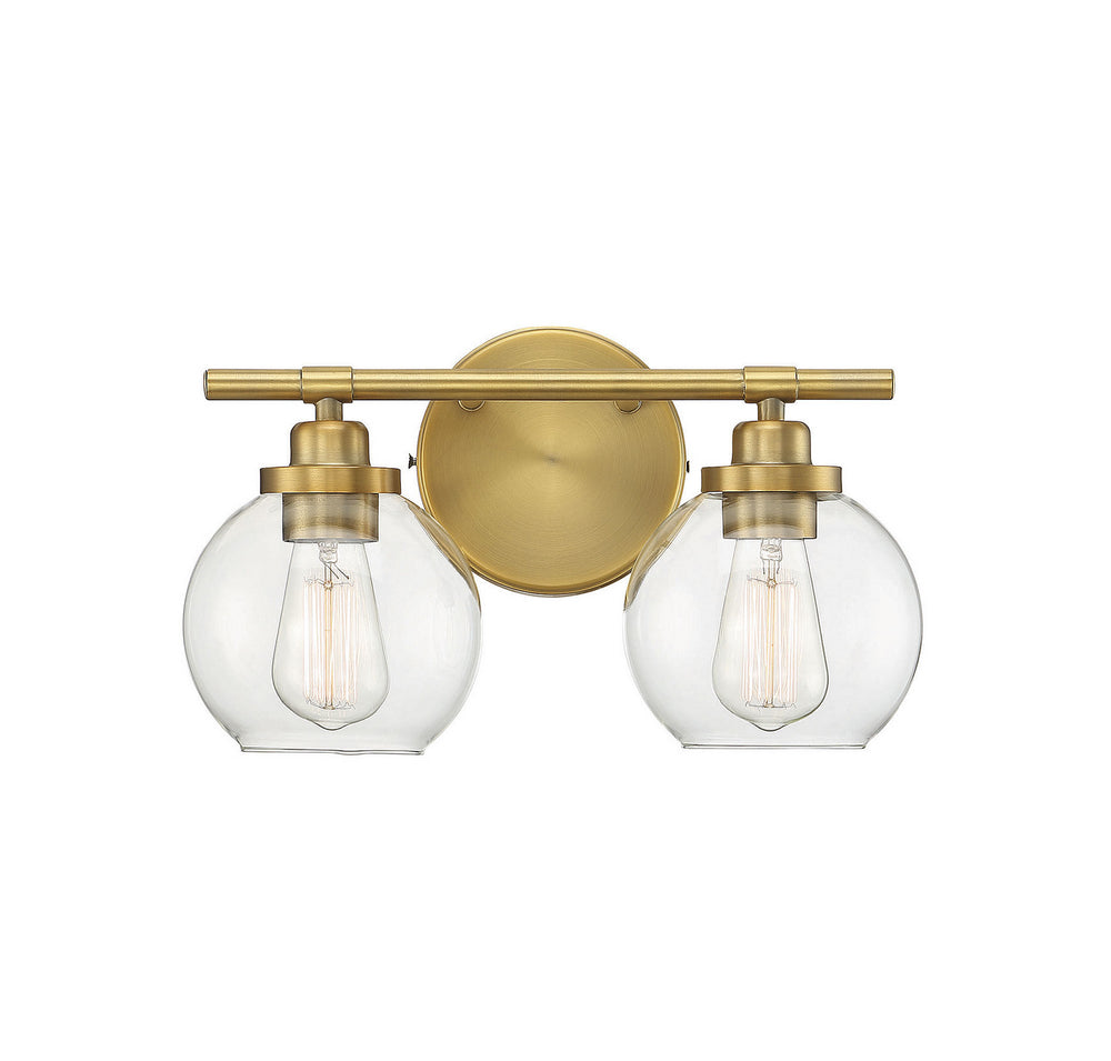 Savoy House - 8-4050-2-322 - Two Light Bath Bar - Carson - Warm Brass