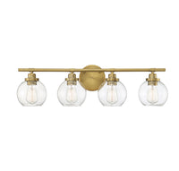 Savoy House - 8-4050-4-322 - Four Light Bath Bar - Carson - Warm Brass