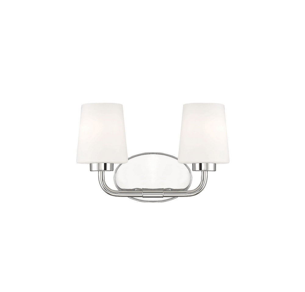 Savoy House - 8-4090-2-109 - Two Light Bath Bar - Capra - Polished Nickel