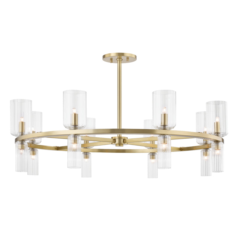 Mitzi - H384816-AGB - 16 Light Chandelier - Tabitha - Aged Brass