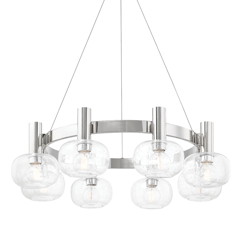 Mitzi - H403808-PN - Eight Light Chandelier - Harlow - Polished Nickel