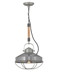 Hinkley - 34907RP - LED Pendant - Brooklyn - Rustic Pewter