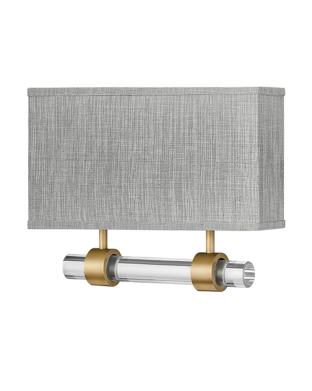 Hinkley - 41603HB - LED Wall Sconce - Luster Heathered Gray - Heritage Brass