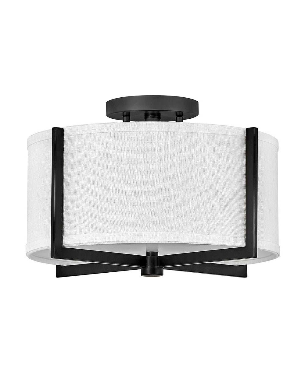 Hinkley - 41706BK - LED Foyer Pendant - Axis Off White - Black