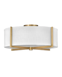 Hinkley - 41708HB - LED Foyer Pendant - Axis Off White - Heritage Brass