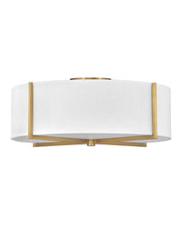 Hinkley - 41710HB - LED Foyer Pendant - Axis Off White - Heritage Brass