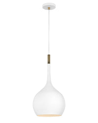 Hinkley - 4457CI - LED Pendant - Ziggy - Chalk White