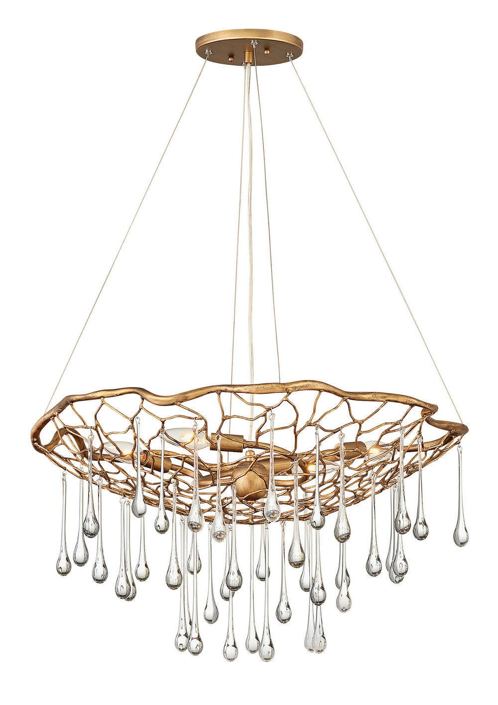 Hinkley - 45304BNG - LED Chandelier - Laguna - Burnished Gold