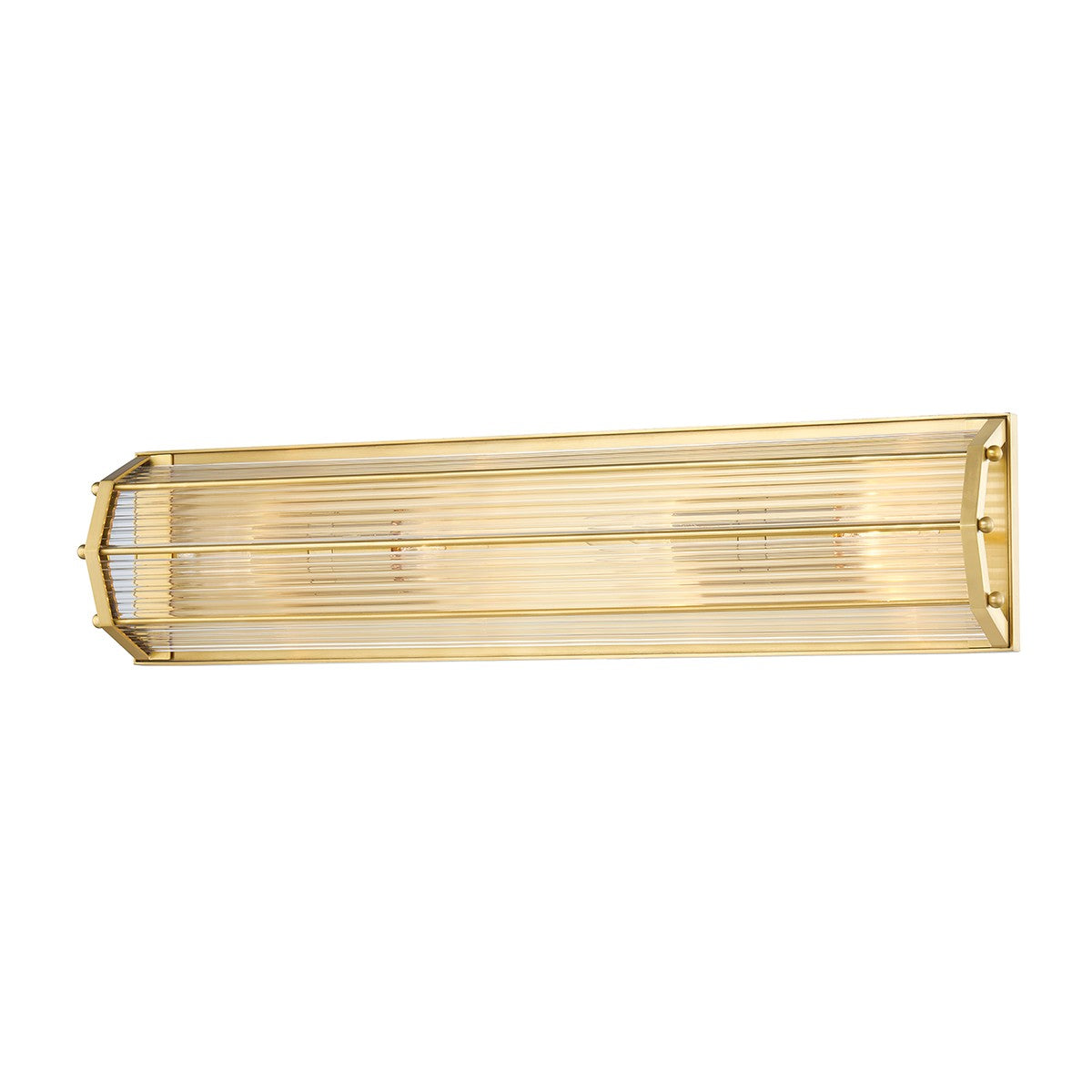 Hudson Valley - 2624-AGB - Four Light Wall Sconce - Wembley - Aged Brass