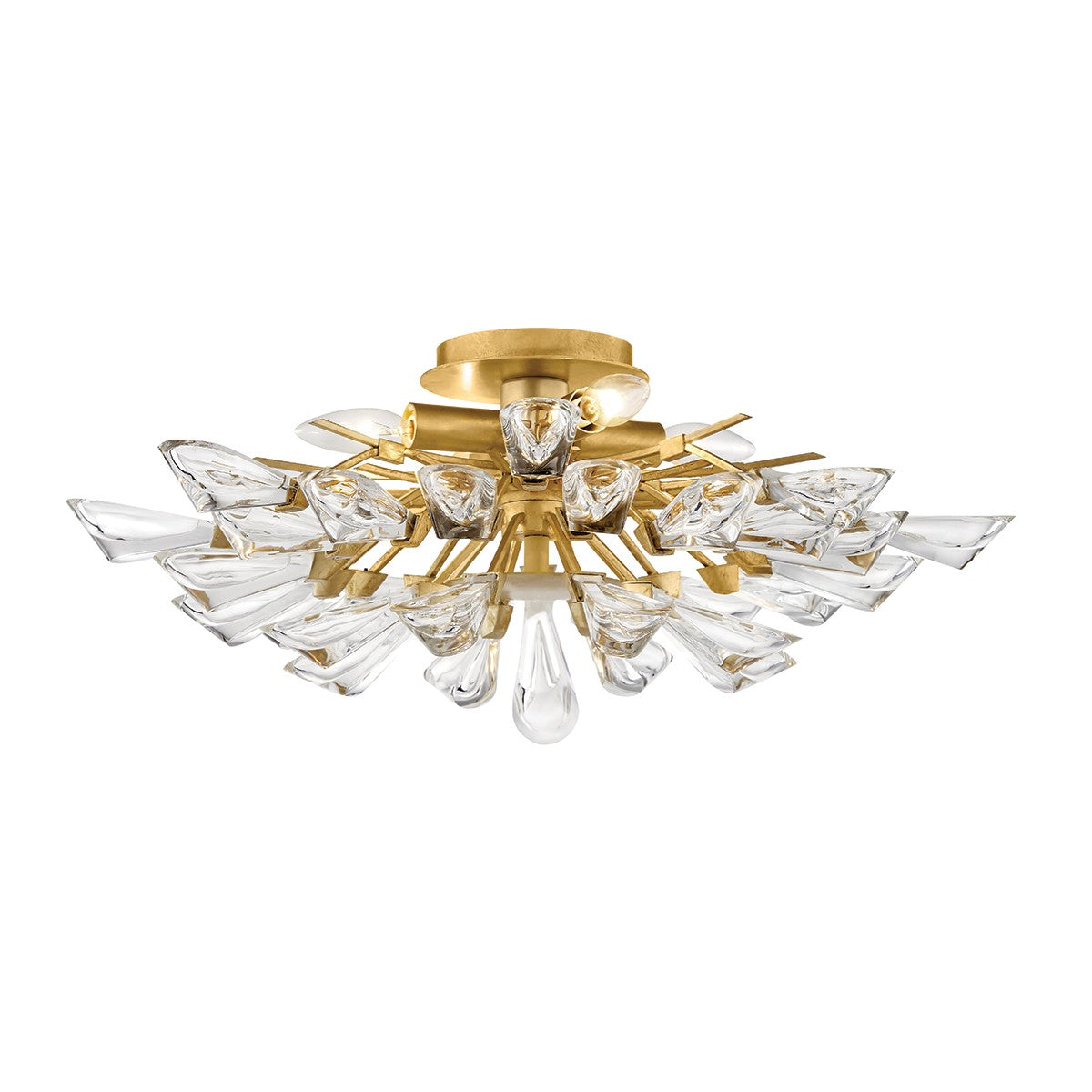 Hudson Valley - 7223-GL - Four Light Semi Flush Mount - Tulip - Gold Leaf