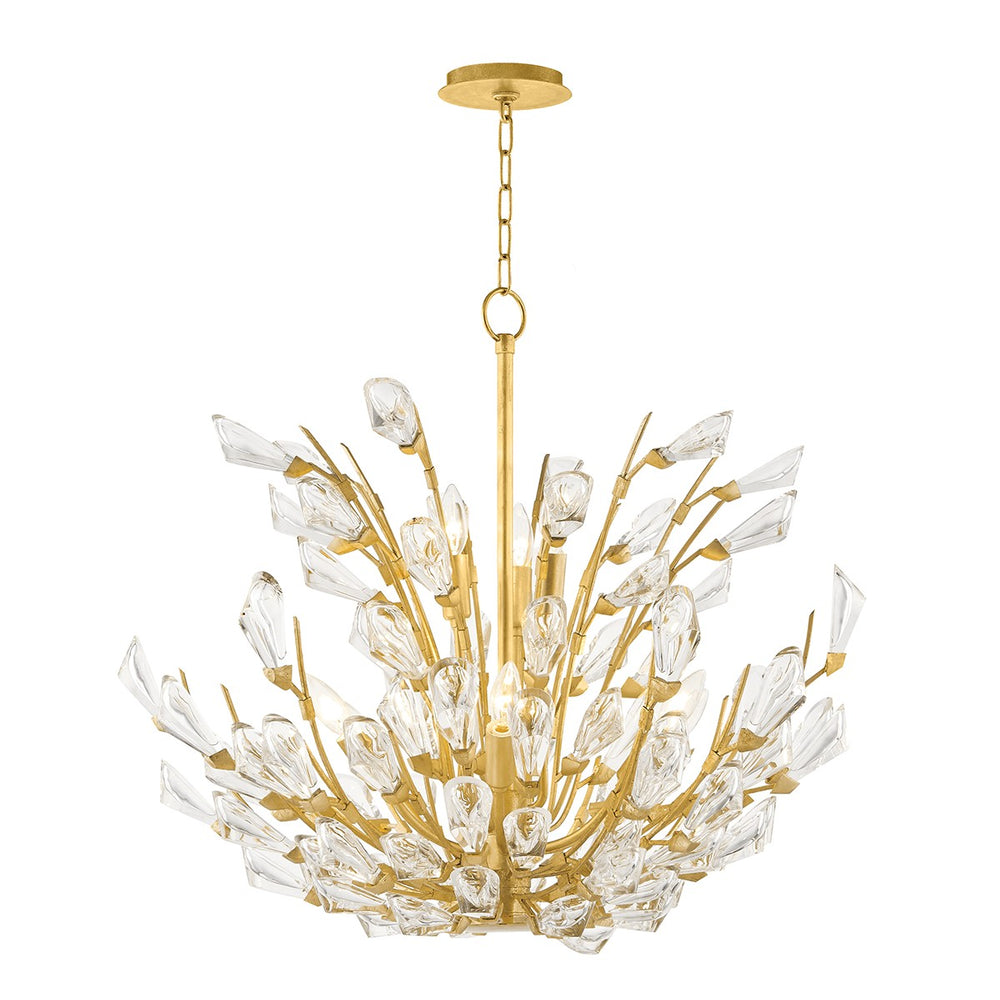 Hudson Valley - 7228-GL - Nine Light Chandelier - Tulip - Gold Leaf