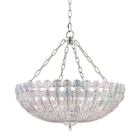 Hudson Valley - 8224-PN - Eight Light Chandelier - Floral Park - Polished Nickel