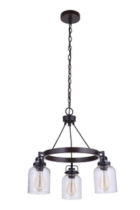 Craftmade - 53623 - Foxwood Three Light Chandelier in Mulltiple Finishes - Foxwood