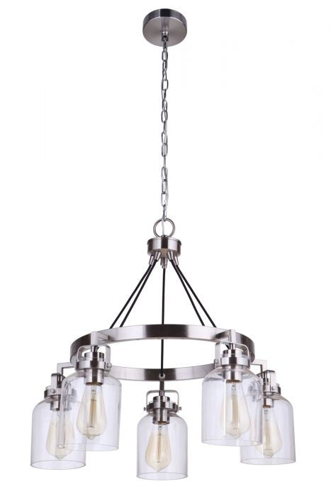 Craftmade - 53625 - Foxwood Five Light Chandelier in Mulltiple Finishes - Foxwood