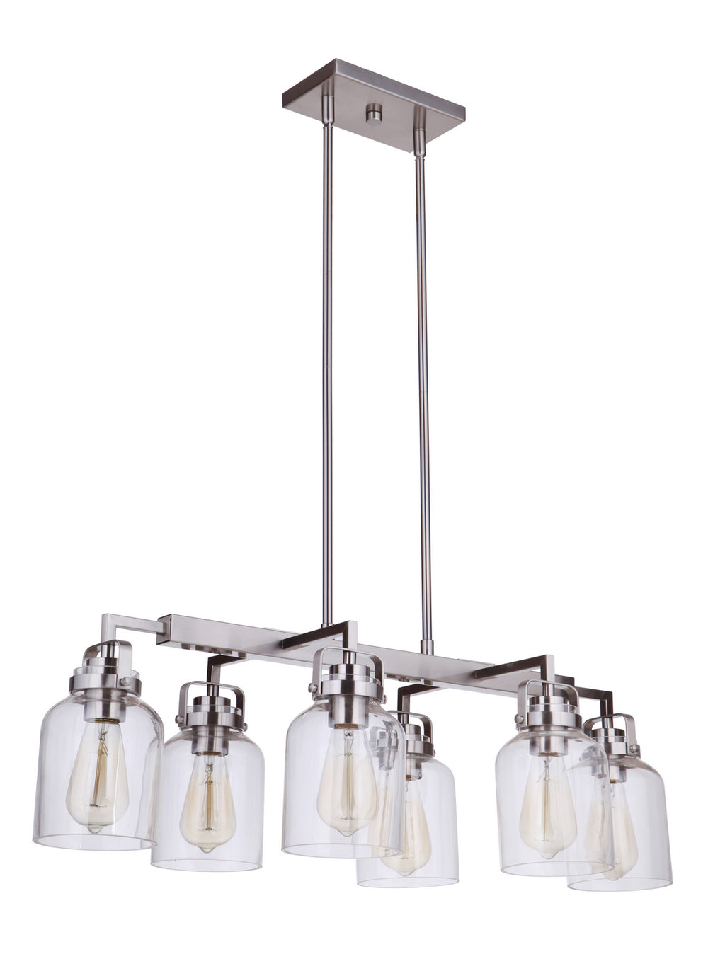 Craftmade - 53676 - Foxwood Six Light Island Pendant in Mulltiple Finishes - Foxwood