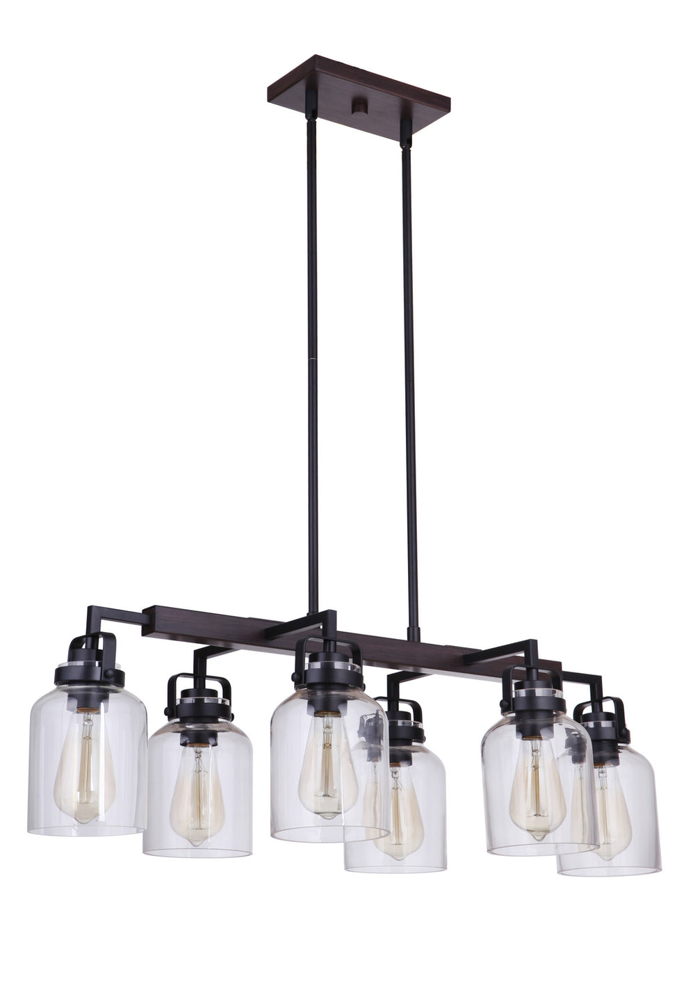 Craftmade - 53676 - Foxwood Six Light Island Pendant in Mulltiple Finishes - Foxwood