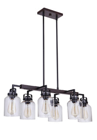 Craftmade - 53676 - Foxwood Six Light Island Pendant in Mulltiple Finishes - Foxwood