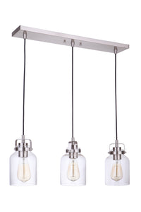 Craftmade - 53693 - Foxwood Three Light Linear Pendant in Mulltiple Finishes - Foxwood