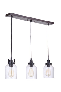 Craftmade - 53693 - Foxwood Three Light Linear Pendant in Mulltiple Finishes - Foxwood