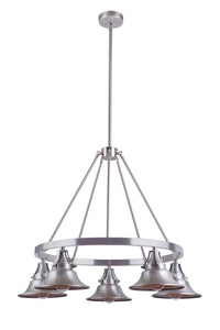 Craftmade - 54025 - Union Five Light Outdoor Chandelier in Mulltiple Finishes - Union