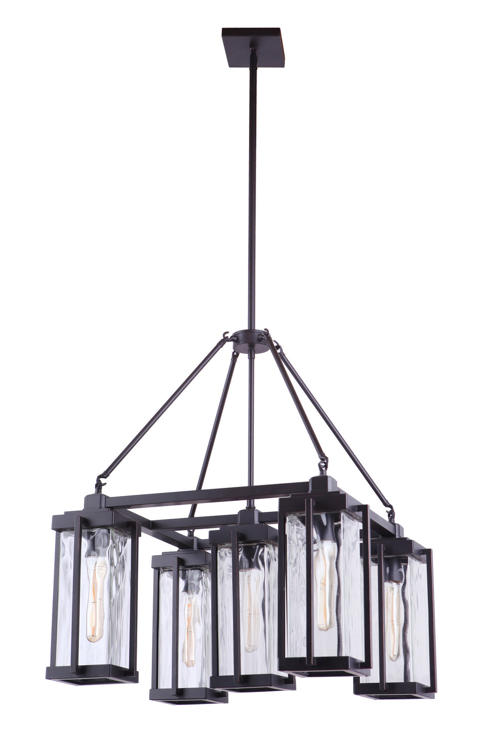 Craftmade - 54125-OBG - Pyrmont Five Light Outdoor Chandelier in Oiled Bronze Gilded Finish - Pyrmont