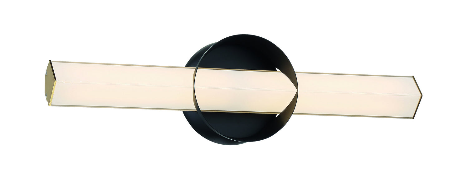 George Kovacs - P1542-688-L - LED Wall Sconce - Inner Circle - Coal And Honey Gold