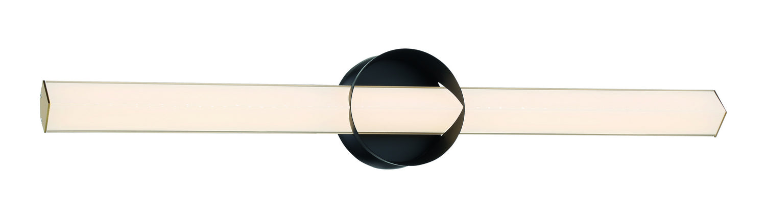 George Kovacs - P1544-688-L - LED Wall Sconce - Inner Circle - Coal And Honey Gold