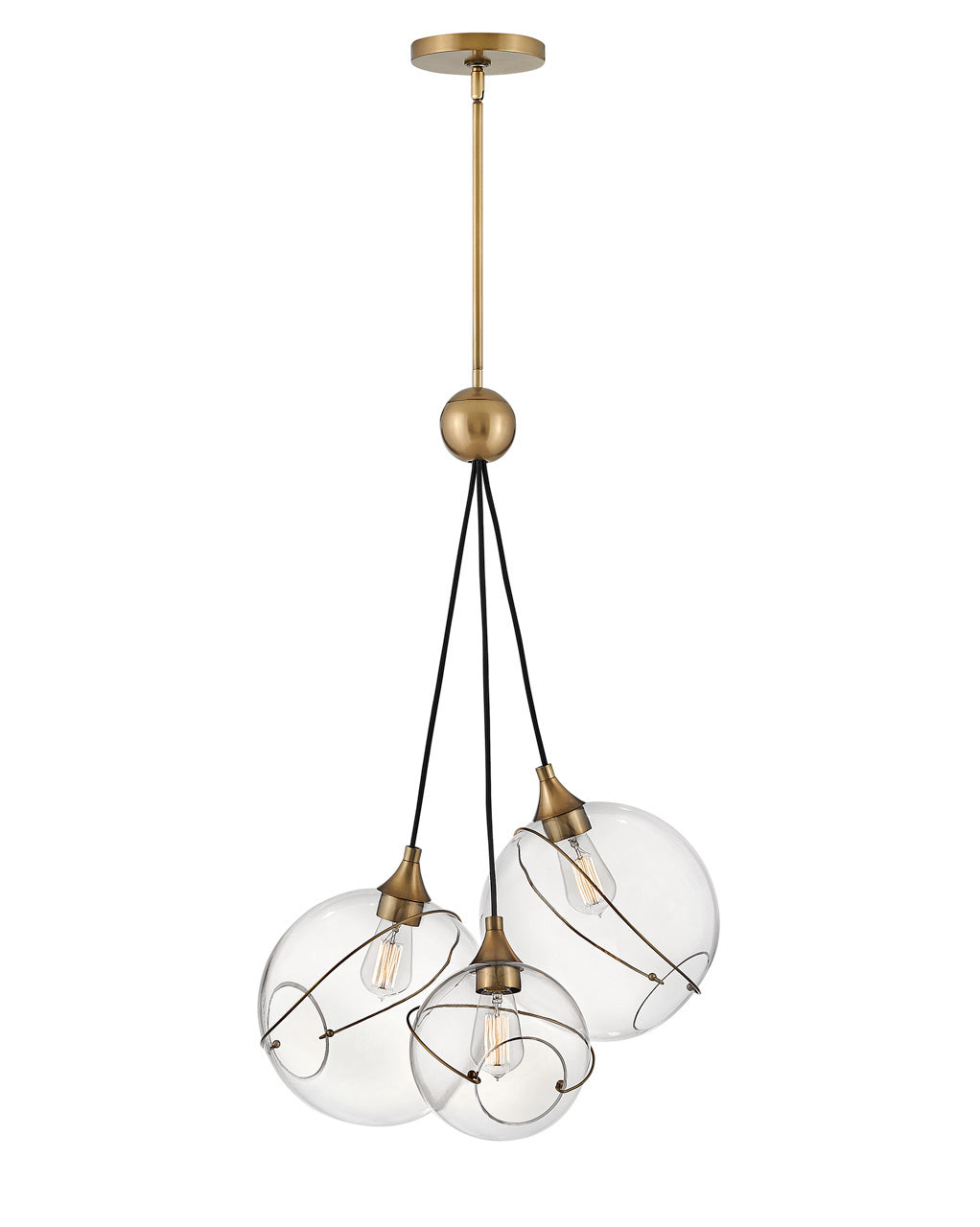 Hinkley - 30304HBR - LED Pendant - Skye - Heritage Brass