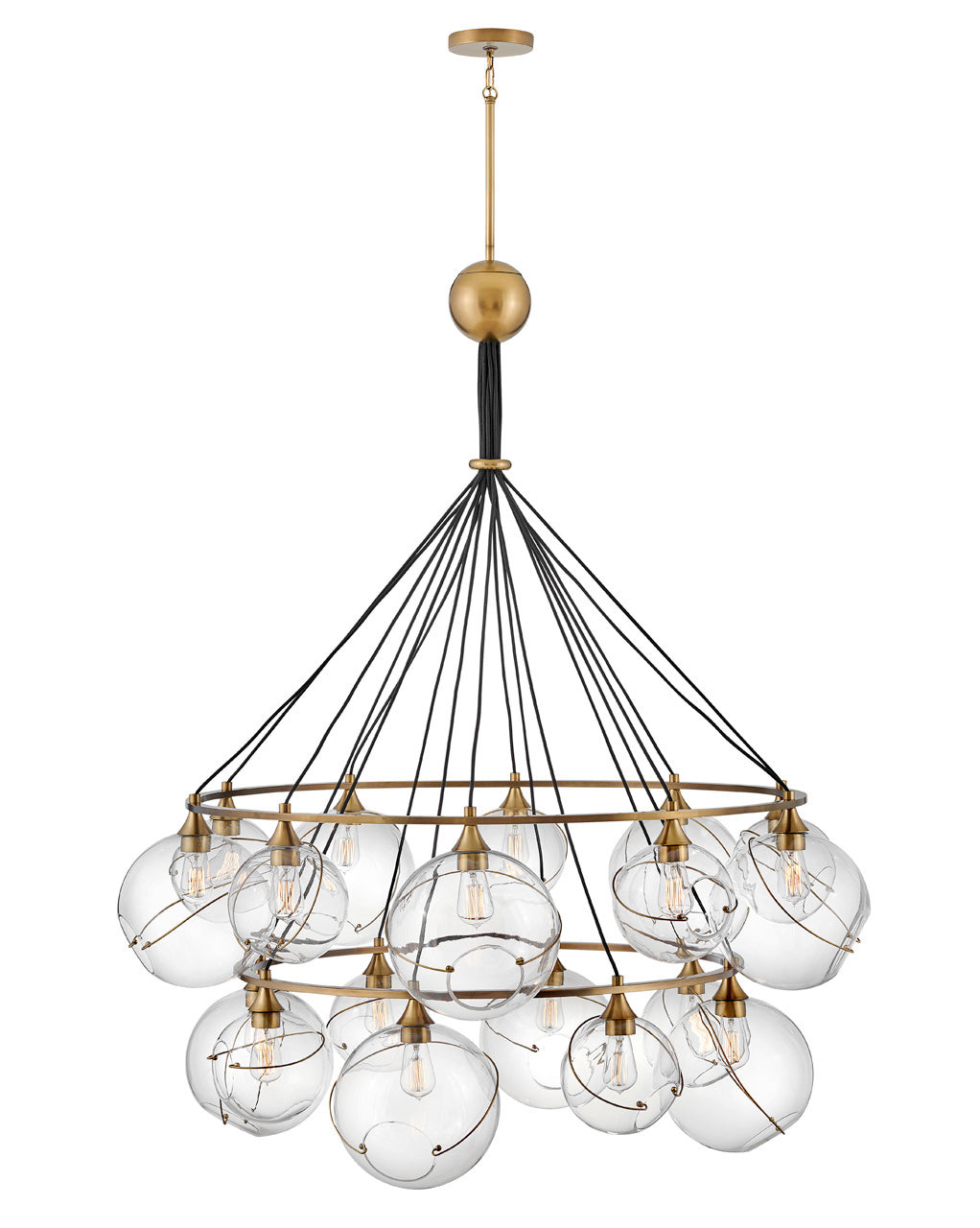 Hinkley - 30308HBR - LED Chandelier - Skye - Heritage Brass