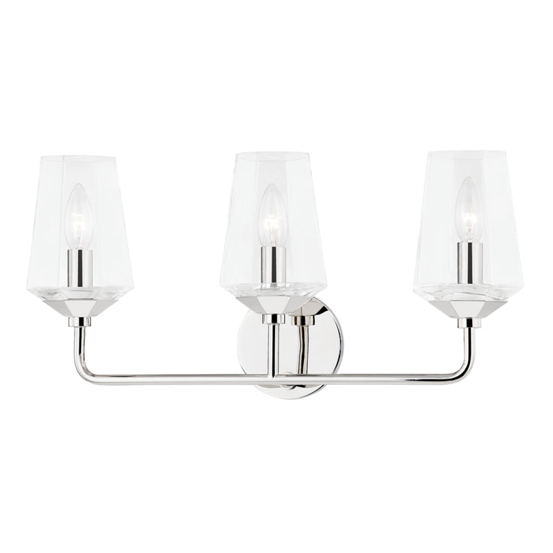 Mitzi - H420303-PN - Three Light Bath and Vanity - Kayla - Polished Nickel