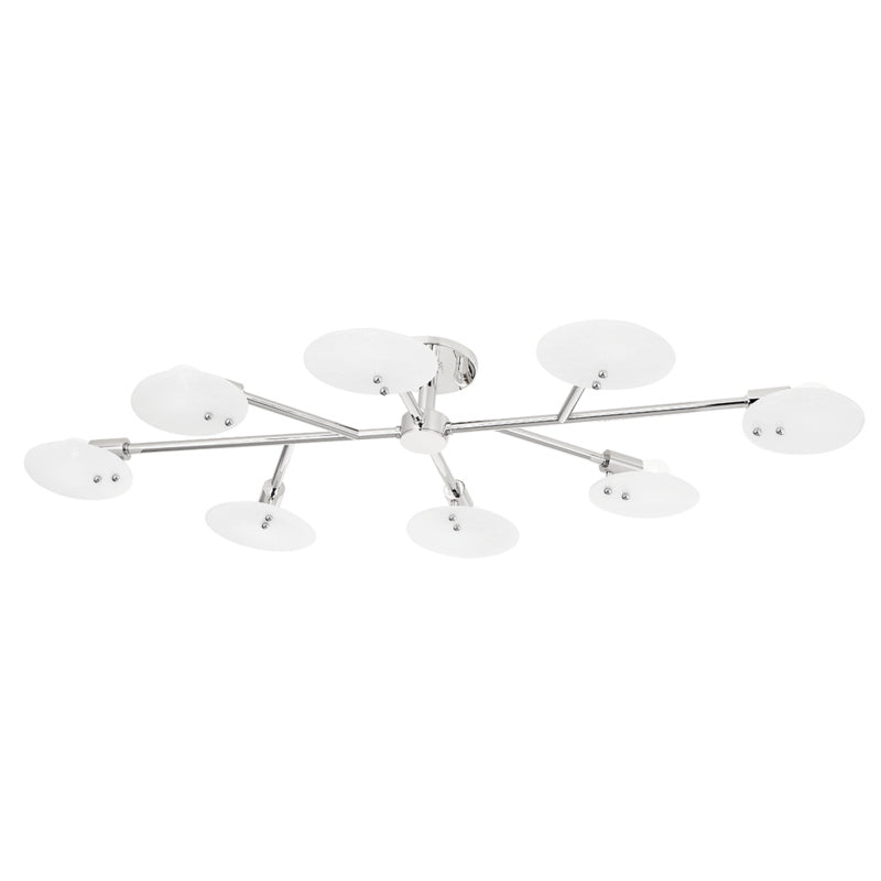 Mitzi - H428608-PN - Eight Light Semi Flush Mount - Giselle - Polished Nickel