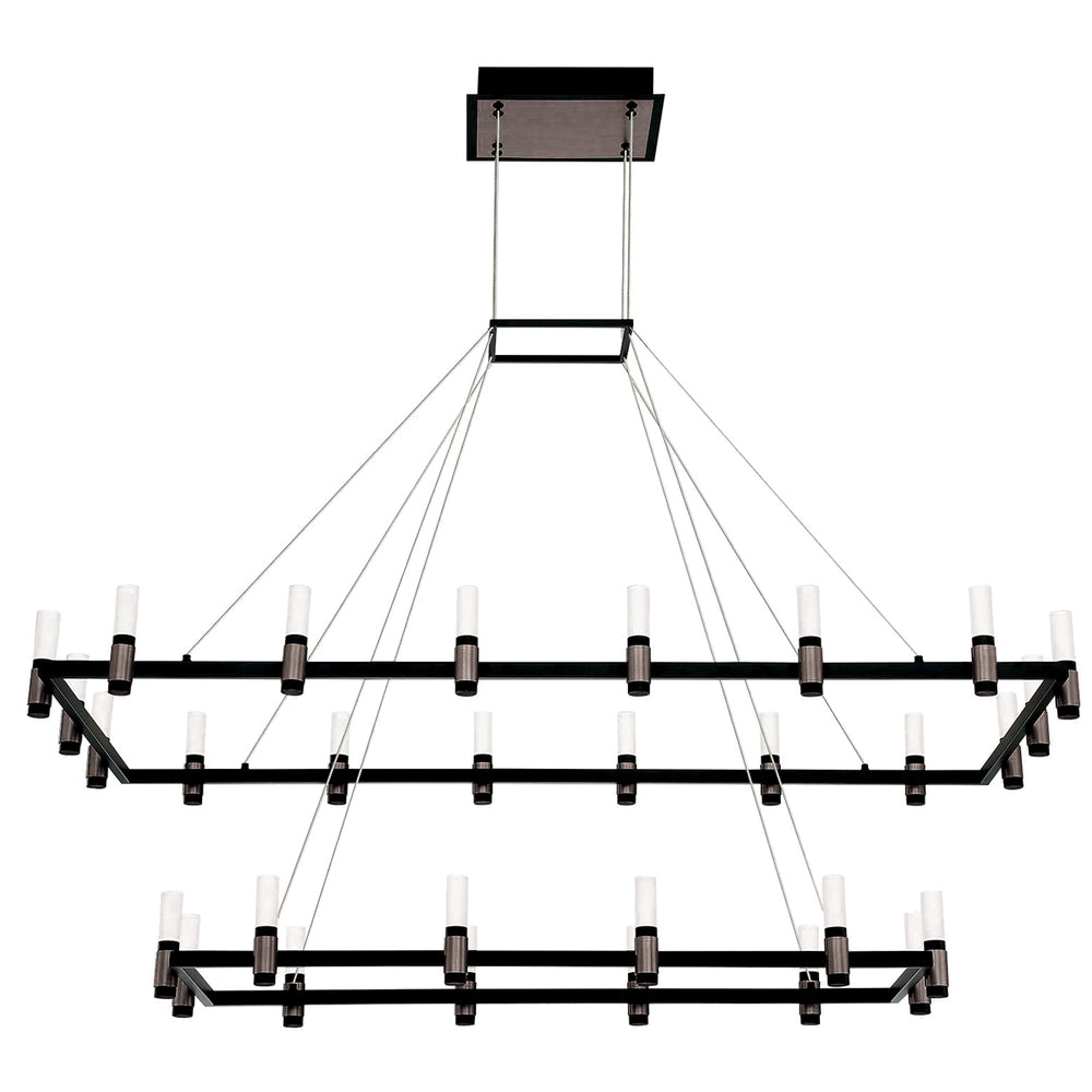 Eurofase - 37049-010 - LED Chandelier - Altamont - Satin Nickel/Black