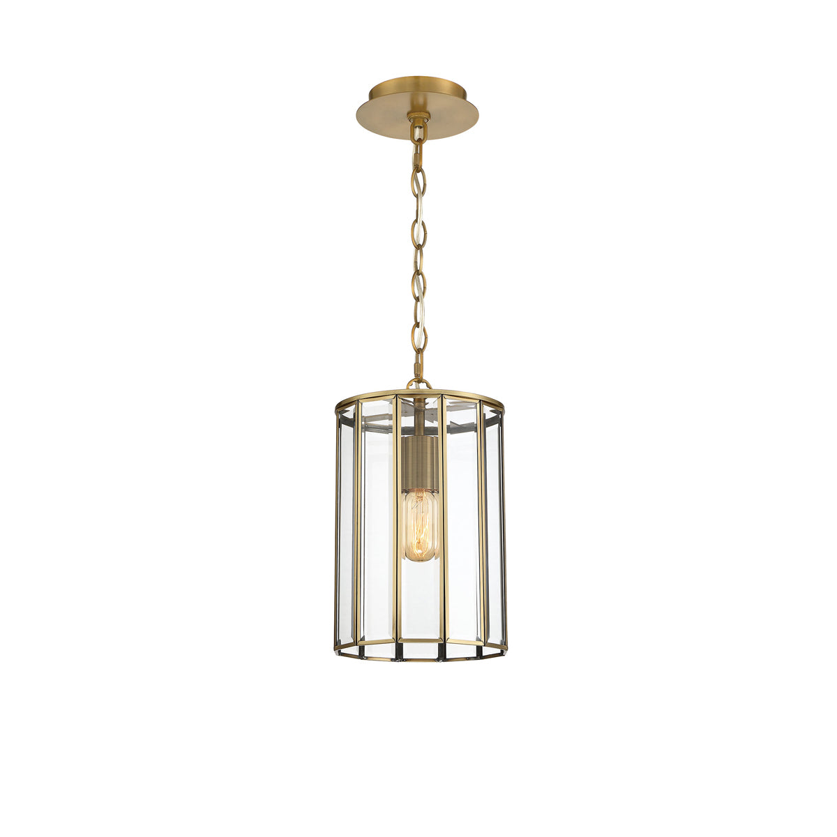 Eurofase - 37084-011 - One Light Pendant - Saville - Brass