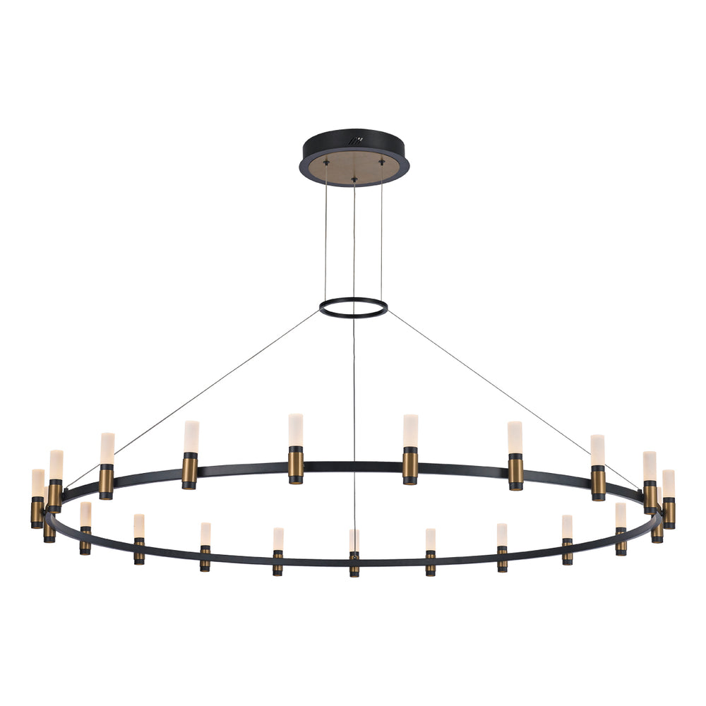 Eurofase - 37045-012 - LED Chandelier - Albany - Deep Black/Brass