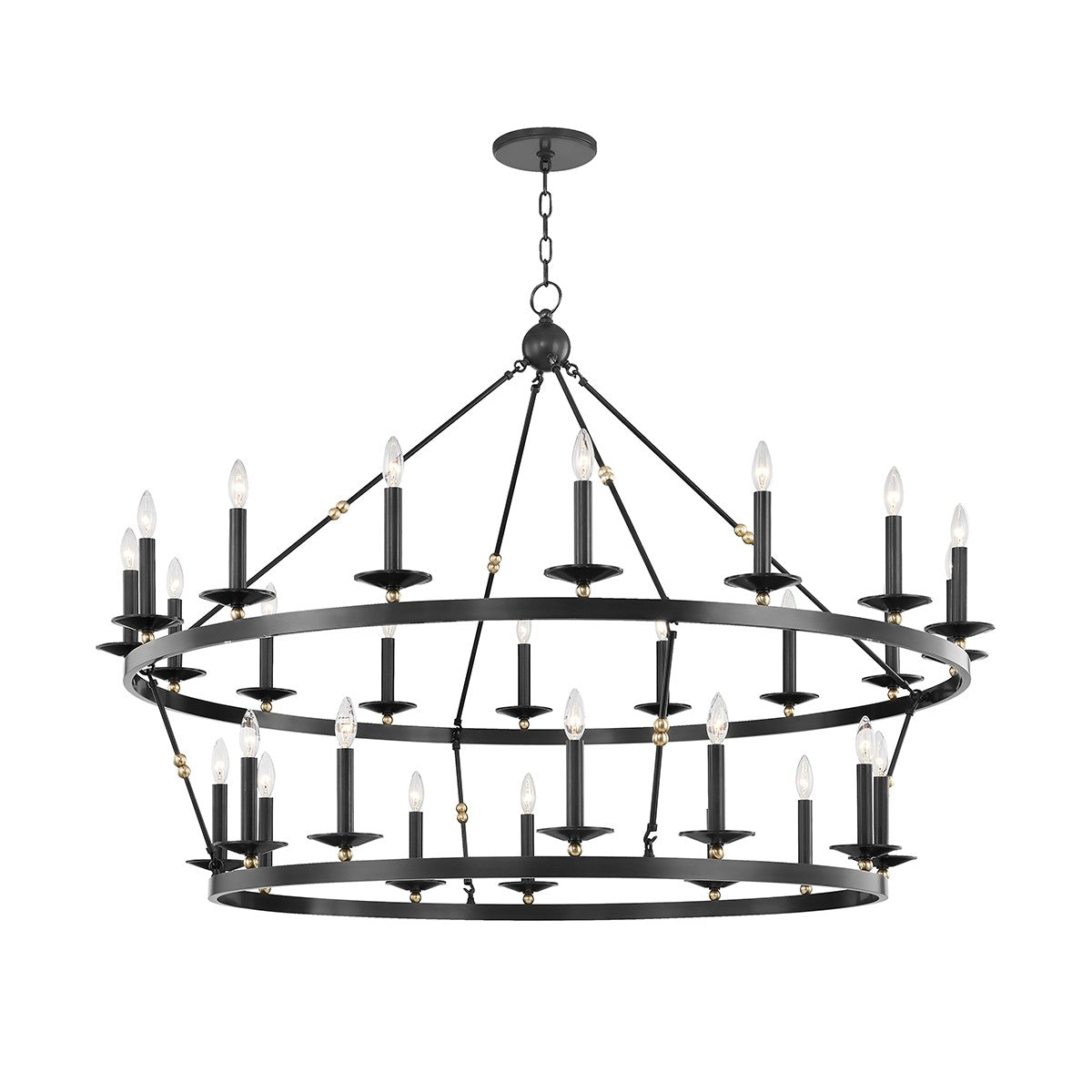 Hudson Valley - 3228-AOB - 28 Light Chandelier - Allendale - Aged Old Bronze