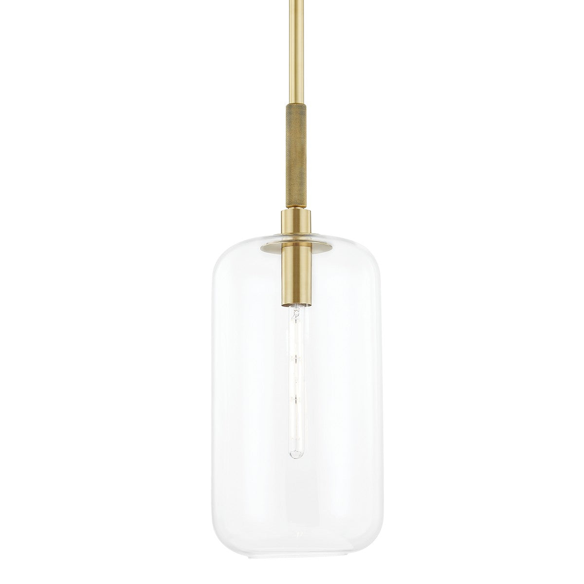 Hudson Valley - 6911-AGB - One Light Pendant - Lenox Hill - Aged Brass