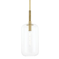 Hudson Valley - 6911-AGB - One Light Pendant - Lenox Hill - Aged Brass