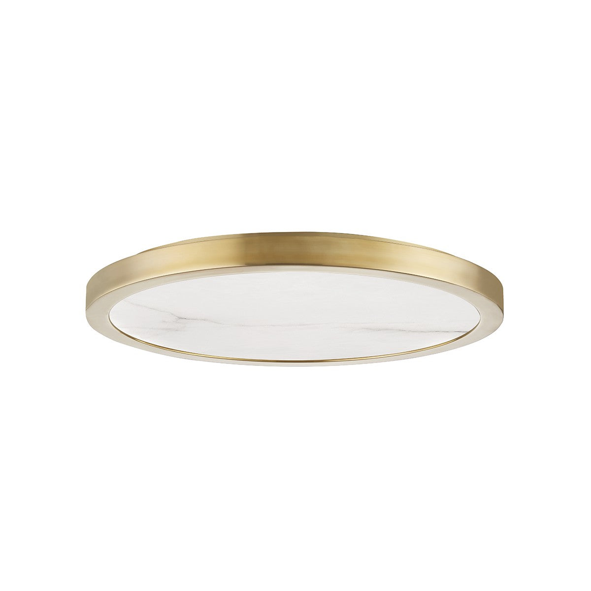 Hudson Valley - 4318-AGB - LED Flush Mount - Woodhaven - Aged Brass