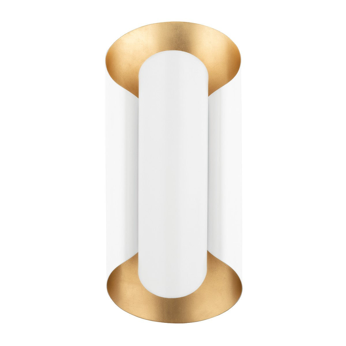 Hudson Valley - 8500-GL/WH - Two Light Wall Sconce - Banks - Gold Leaf/White