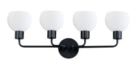 Maxim - 11274SWBK - Four Light Bath Vanity - Coraline - Black