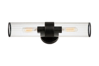 Maxim - 11472CRBK - Two Light Wall Sconce - Crosby - Black