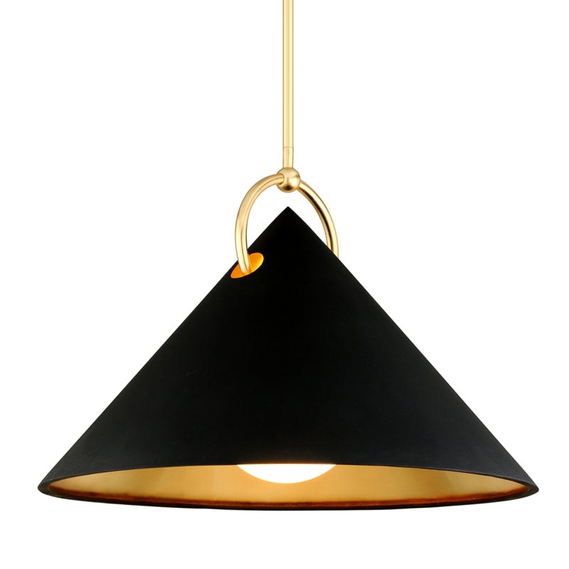 Corbett Lighting - 289-43-GL/SBK - One Light Pendant - Charm - Gold Leaf