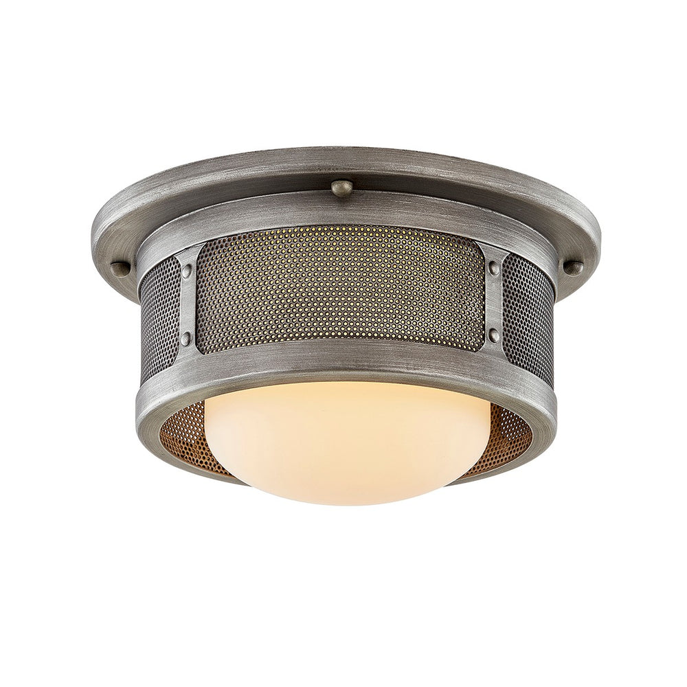 Troy Lighting - C7370-AP - One Light Flush Mount - Bauer - Antique Pewter