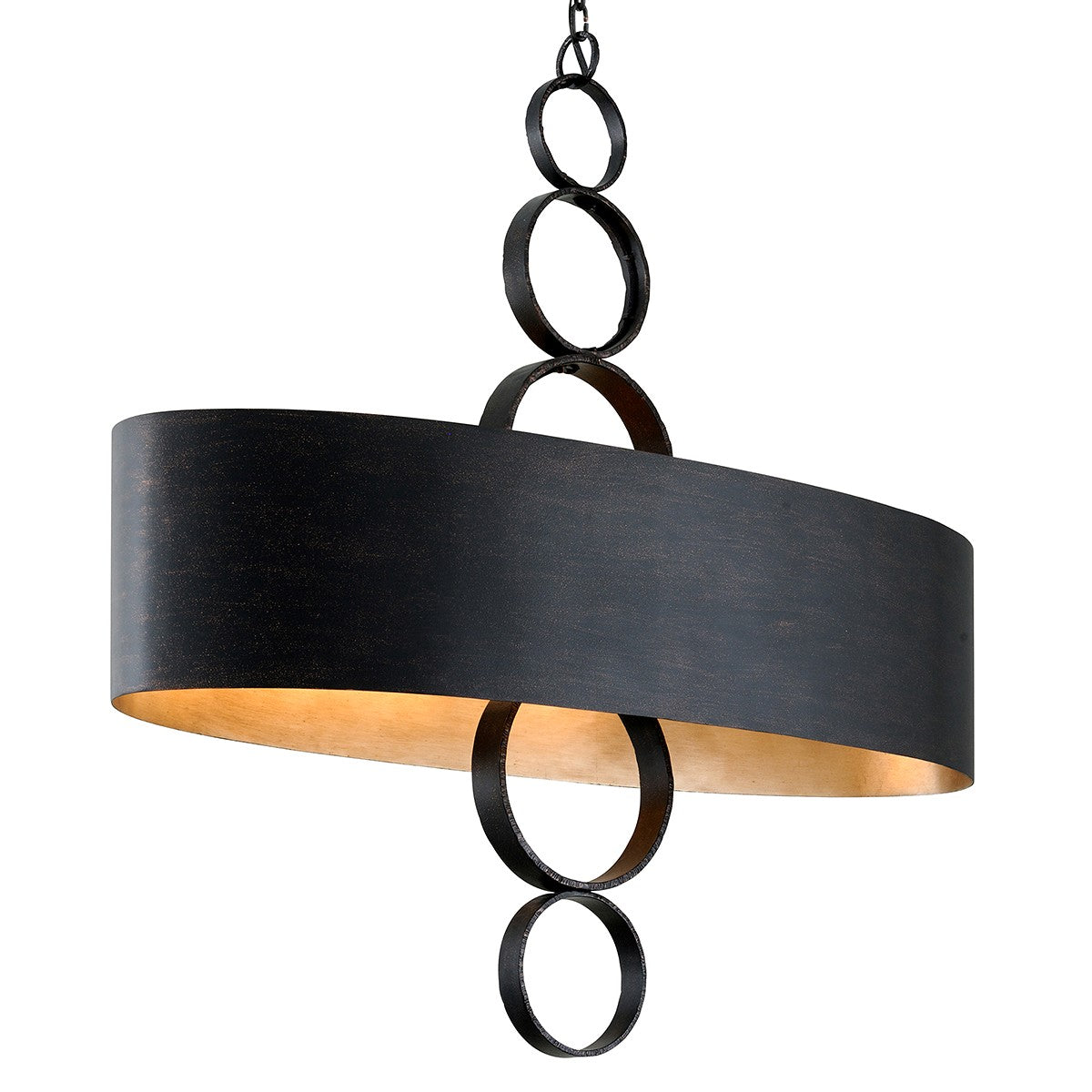 Troy Lighting - F7237-CH - Six Light Linear Pendant - Rivington - Charred Copper