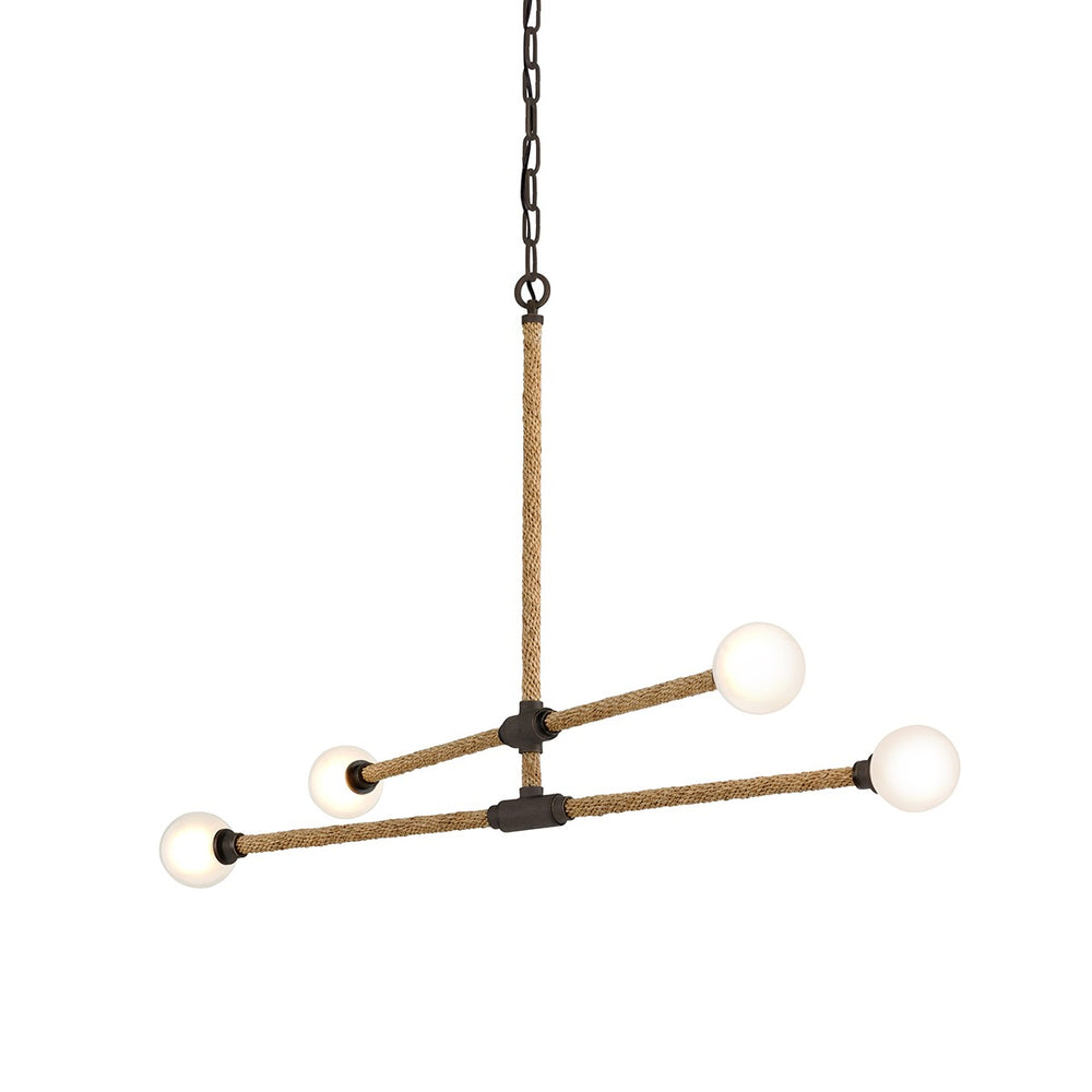 Troy Lighting - F7254-BRZ - Four Light Linear Pendant - Nomad - Classic Bronze